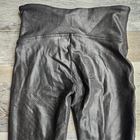 Spanx Faux Leather Moto Leggings Black S/P - Picture 8 of 11